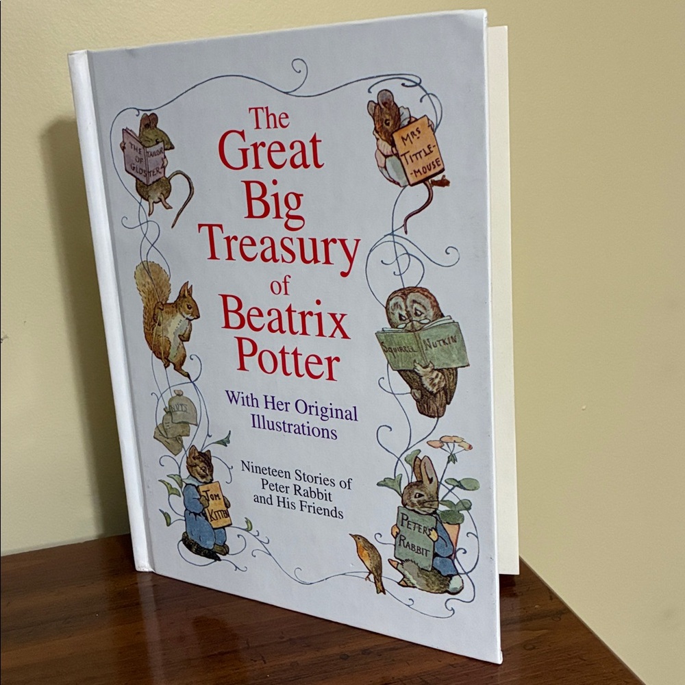 GREAT BIG TREASURY OF BEATRIX POTTER / Vintage 1992 & Plush - Picture 2 of 16